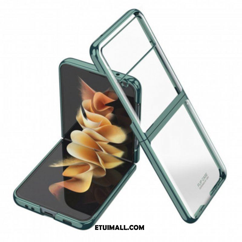 Futerały do Samsung Galaxy Z Flip 3 5G Etui Folio Krawędzie W Stylu Metalu