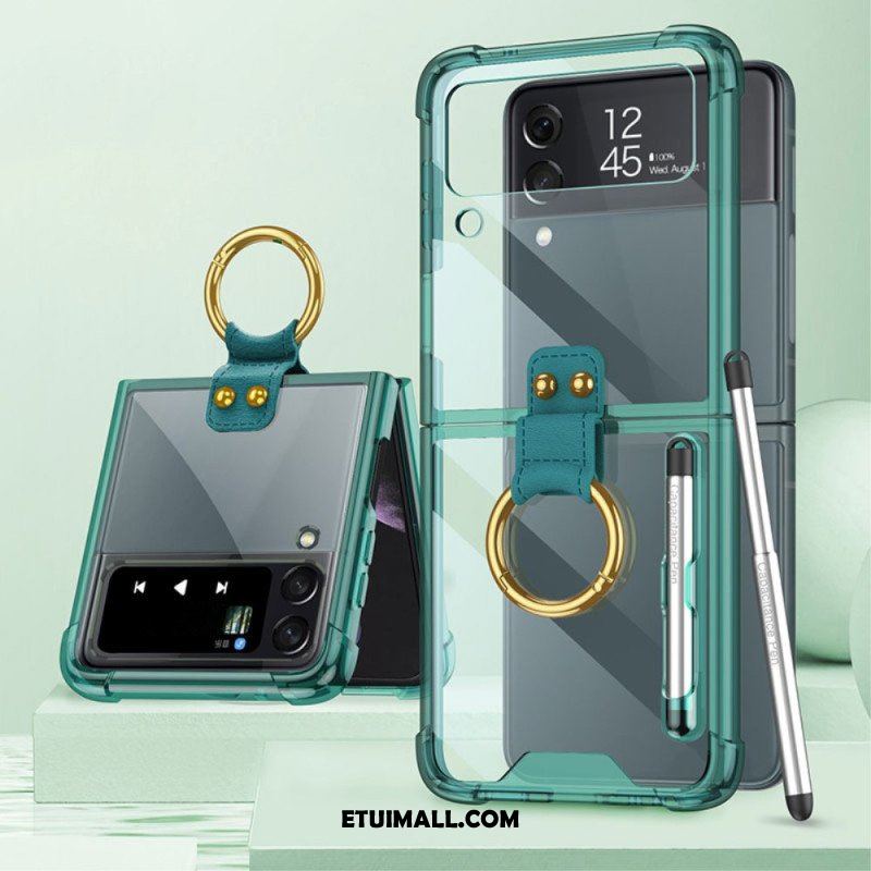 Futerały do Samsung Galaxy Z Flip 4 Etui Folio Barwione Rysikiem Gkk