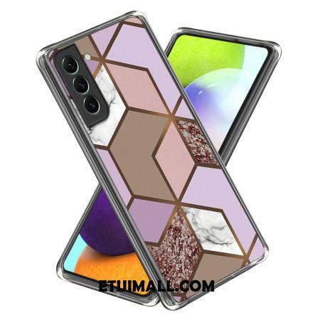 Etui Do Samsung Galaxy S24 5g Abstrakcyjny Wzór Marmuru W Geometrii