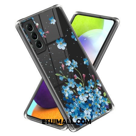 Etui Do Samsung Galaxy S24 Plus 5g Niebieskie Kwiaty