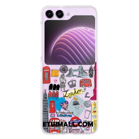 Etui Do Samsung Galaxy Z Flip 5 Przejrzysty Londyn