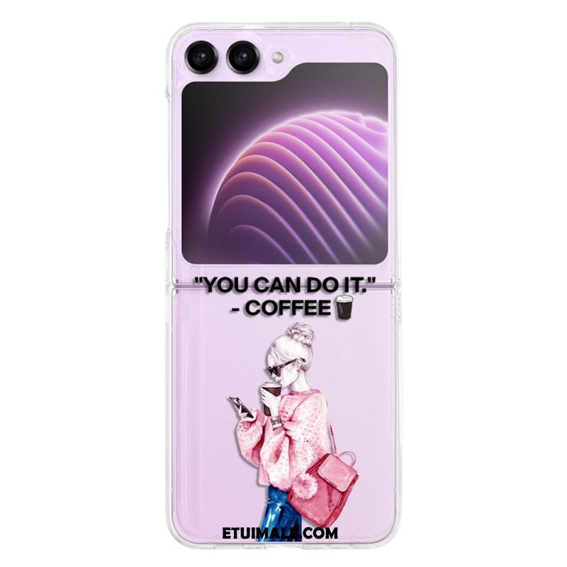 Etui Do Samsung Galaxy Z Flip 5 Przezroczysta Kawa