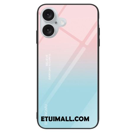 Etui Do iPhone 16 Gradalne Szkło Hartowane Różowy Niebieski