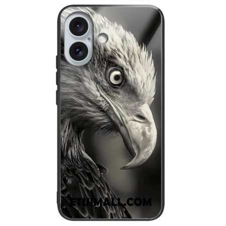 Etui Do iPhone 16 Plus Szkło Hartowane Z Nadrukiem Orła