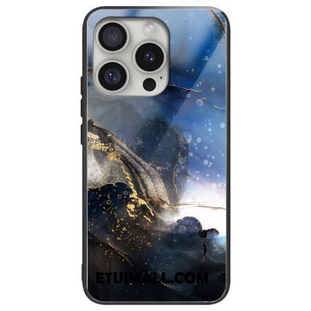 Etui Do iPhone 16 Pro CZarno-niebieski Wzór