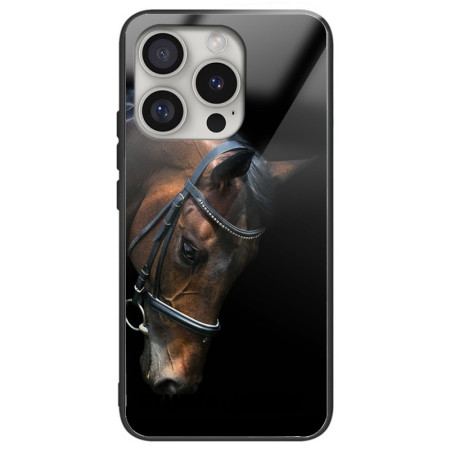 Etui Do iPhone 16 Pro Max Szkło Hartowane W Kształcie Głowy Konia