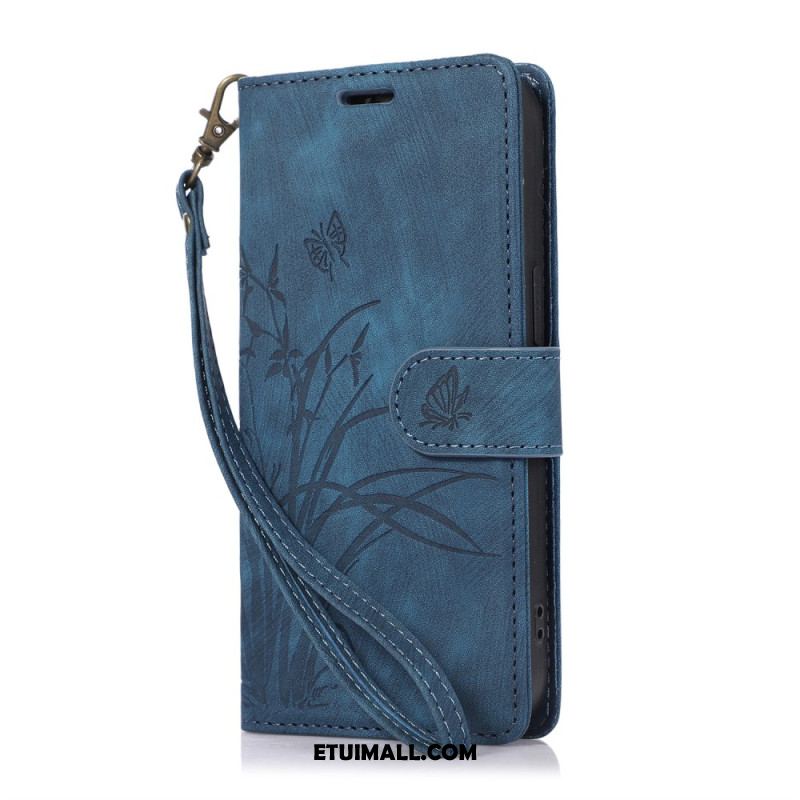 Etui Folio Do Oppo A98 5g Orchidee I Motyle