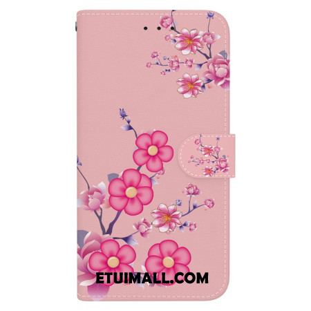 Etui Folio Do Oppo Reno 11f 5g Wzór Sakura Z Paskiem