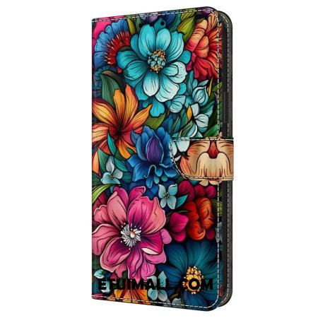 Etui Folio Do Samsung Galaxy A16 5g Kwiatowy Wzór