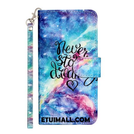 Etui Folio Do Samsung Galaxy S24 5g Gwiaździste Niebo Ze Smyczą