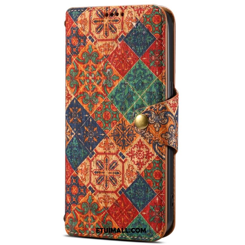 Etui Folio Do Samsung Galaxy S24 5g Nadruk Kwiatowy