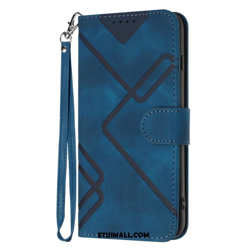 Etui Folio Do Samsung Galaxy S24 Plus 5g Pasek W Stylu Retro