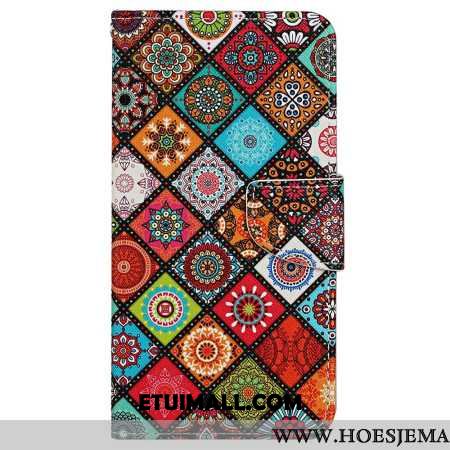 Etui Folio Do Samsung Galaxy S24 Plus 5g Styl Etniczny Z Paskiem