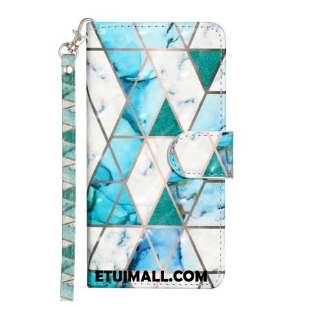 Etui Folio Do Samsung Galaxy S24 Plus 5g Zielony Marmur Z Paskiem