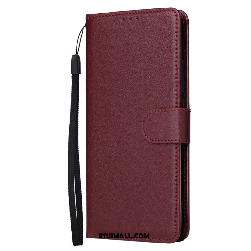 Etui Folio Do Xiaomi Redmi Note 13 5g Gładki Z Paskiem