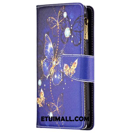 Etui Folio Do Xiaomi Redmi Note 13 Pro 4g Fioletowy Portfel W Motyle Z Paskiem