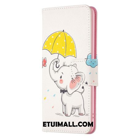 Etui Folio Do Xiaomi Redmi Note 13 Pro 4g Parasol I Słoń