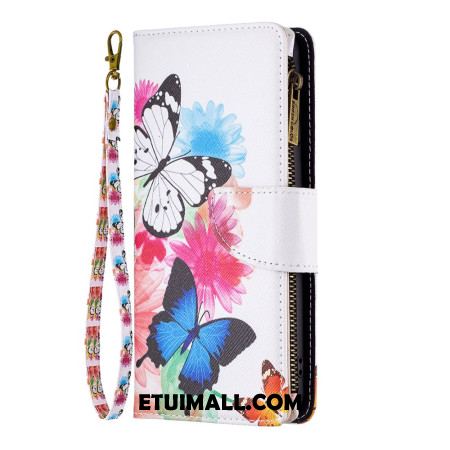 Etui Folio Do Xiaomi Redmi Note 13 Pro 5g Portfel Z Dwoma Motylami