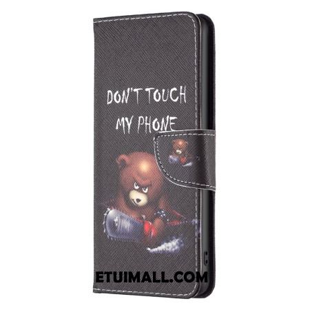 Etui Folio Do iPhone 16 Niebezpieczny Niedźwiedź