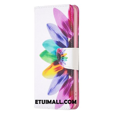 Etui Folio Do iPhone 16 Plus Akwarela Kwiat