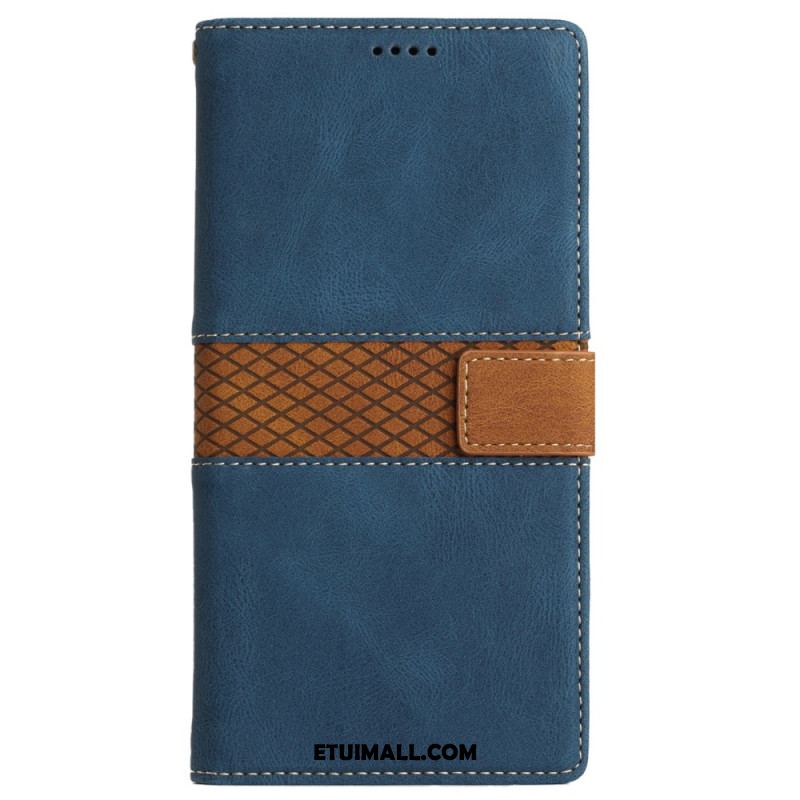 Etui Folio Do iPhone 16 Plus Fryz Z Poziomymi Pasami