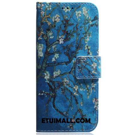 Etui Folio Do iPhone 16 Pro Kwiaty Moreli