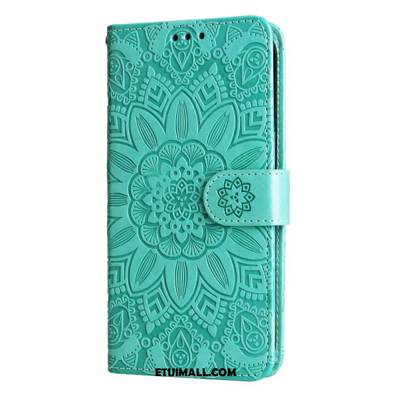 Etui Folio Google Pixel 8 Pro Mandala Słoneczna Ze Smyczą