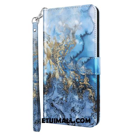 Etui Folio Google Pixel 8 Pro Model Marmurkowy Z Paskiem