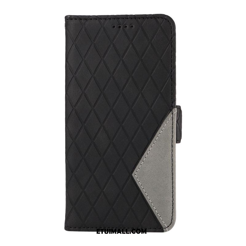 Etui Folio Google Pixel 8a Wzór W Romby Z Paskiem