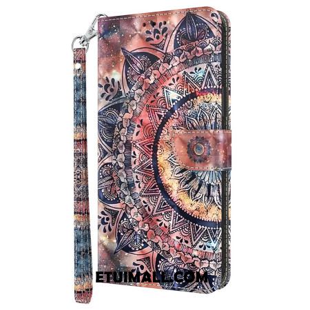 Etui Folio Google Pixel 9 Pro Kolorowa Mandala Z Paskiem Etui Ochronne