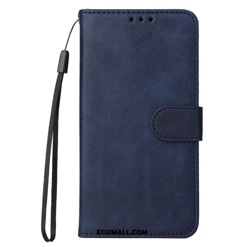 Etui Folio Huawei Nova 11 Pro Zwykły Skórzany Model Z Paskiem