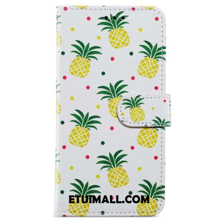 Etui Folio Oppo A98 5g Ananas Z Paskiem