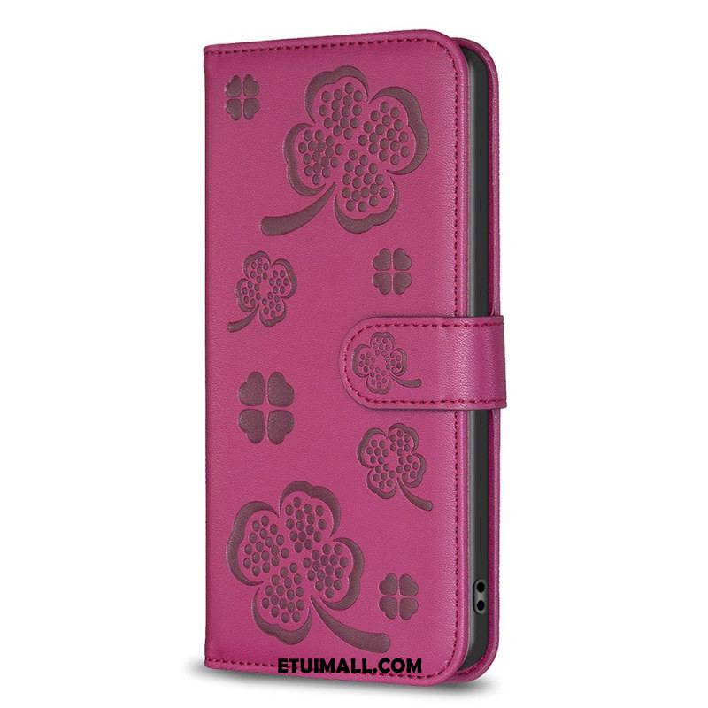 Etui Folio Oppo A98 5g Koniczyny Etui Ochronne