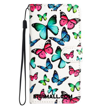 Etui Folio Oppo A98 5g Motyle Z Paskiem