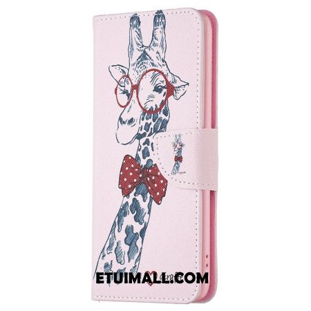 Etui Folio Oppo A98 5g Żyrafa Intello