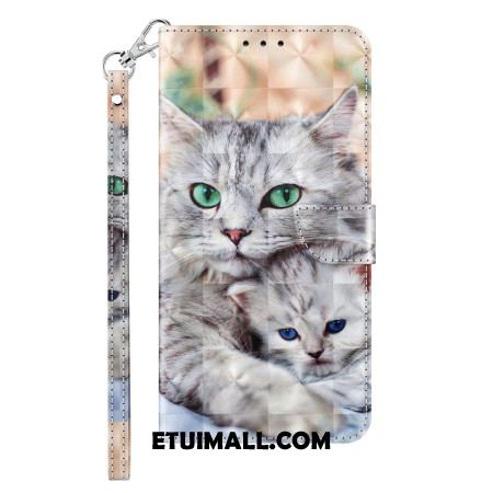 Etui Folio Samsung Galaxy A15 Dwa Koty W Stringach