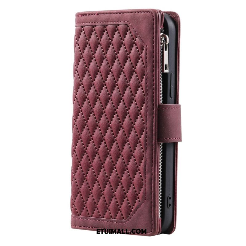 Etui Folio Samsung Galaxy A16 5g Pikowany Portfel Etui Ochronne