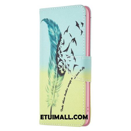 Etui Folio Samsung Galaxy A16 5g Pióro I Ptaki Etui Ochronne