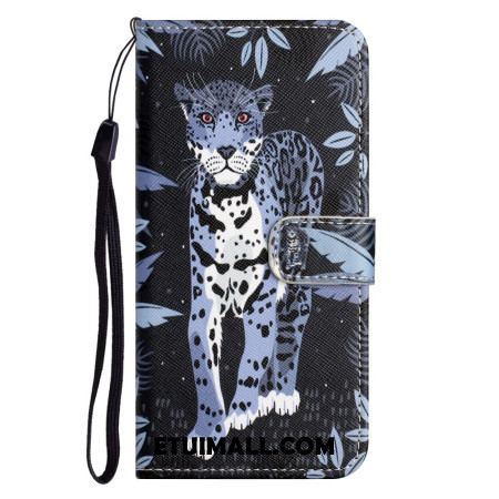 Etui Folio Samsung Galaxy A16 5g Wzór Lamparta Etui Ochronne