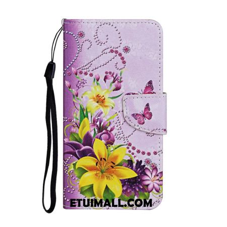 Etui Folio Samsung Galaxy A16 5g Żółte Kwiaty Etui Ochronne