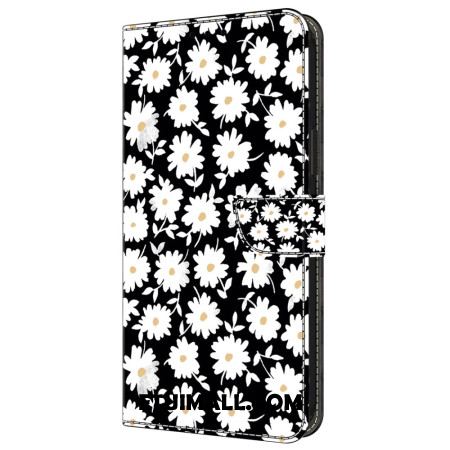 Etui Folio Samsung Galaxy A55 5g Kwiatowe Etui Ochronne