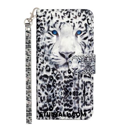 Etui Folio Samsung Galaxy S24 5g Lampart Ze Smyczą Etui Ochronne