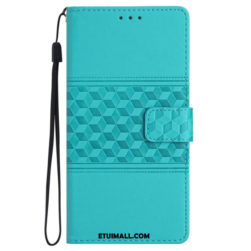 Etui Folio Samsung Galaxy S24 5g Wzór Diamentowego Paska