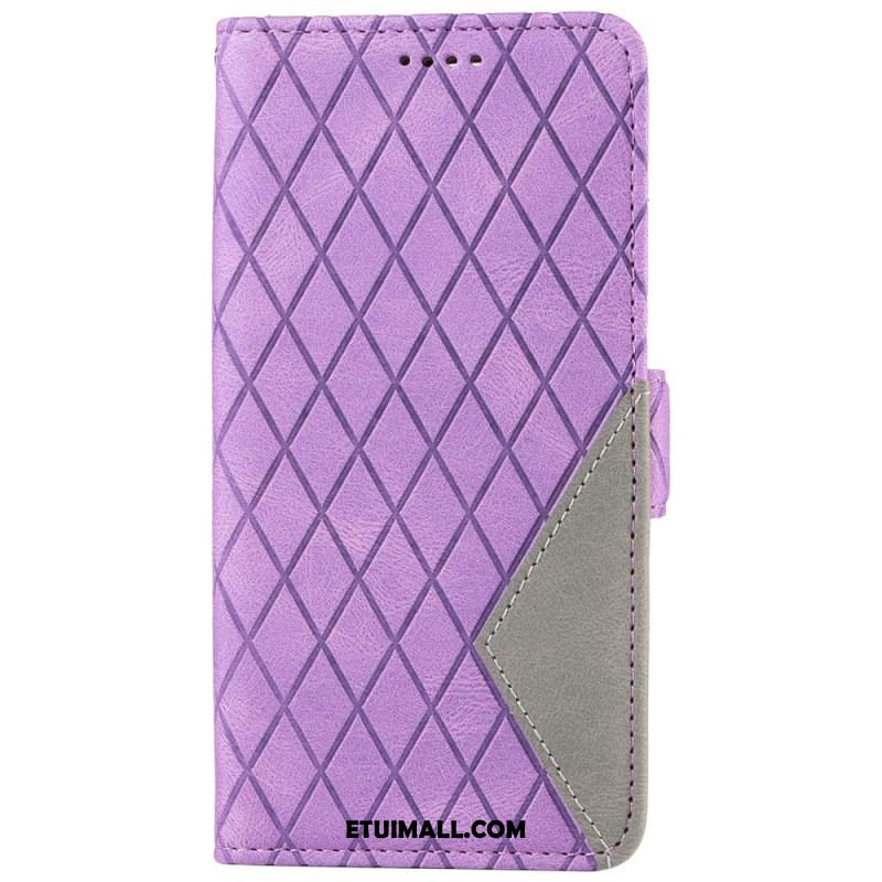 Etui Folio Samsung Galaxy S24 Fe Diamentowe Paski