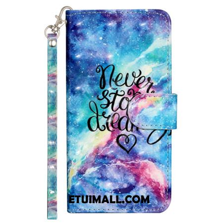 Etui Folio Samsung Galaxy S24 Fe Gwiaździste Niebo Z Paskiem Etui Ochronne