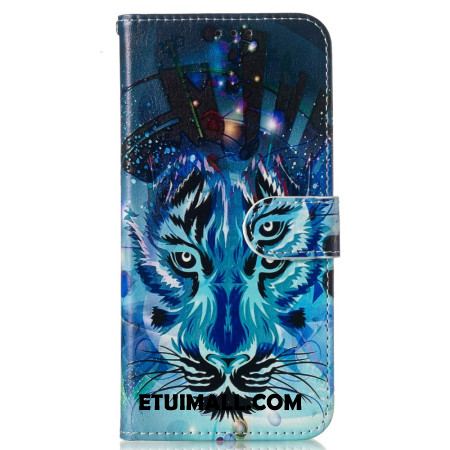 Etui Folio Samsung Galaxy S24 Fe Pasek Z Nadrukiem Wilka Etui Ochronne