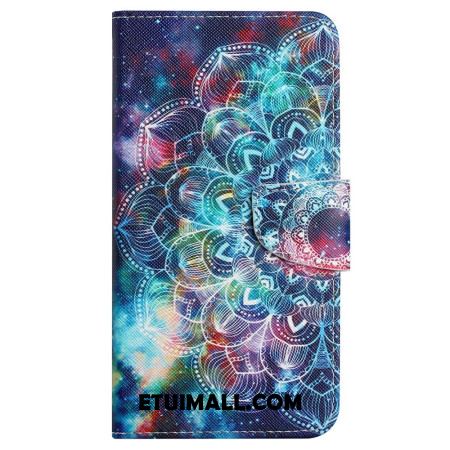 Etui Folio Samsung Galaxy S24 Plus 5g Kolorowa Mandala Z Paskiem Etui Ochronne