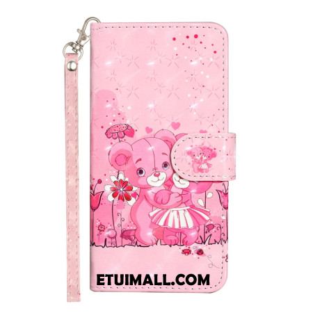 Etui Folio Samsung Galaxy S24 Plus 5g Misie Na Smyczy Etui Ochronne