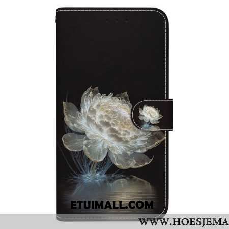 Etui Folio Samsung Galaxy S24 Ultra 5g Kryształowa Piwonia Z Paskiem Etui Ochronne