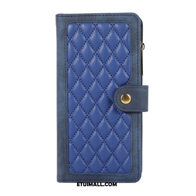 Etui Folio Samsung Galaxy S24 Ultra 5g Pikowana Z Paskiem Etui Ochronne